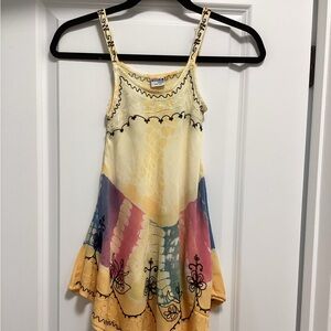 Colorful Kids Dress with Embroidered Details